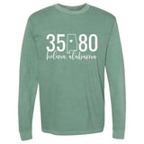 Comfort Colors Helena Zip Code 35080 With State Outline as Zero - Long Sleeve Shirt