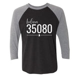 Helena Zip Code 35080 With Line Underneath - Raglan