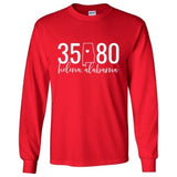 Gildan Helena Zip Code 35080 With State Outline as Zero - Long Sleeve Shirt