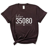 Gildan Helena Zip Code 35080 With Line Underneath - Short Sleeve Shirt