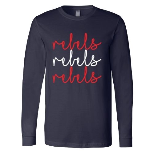 Rebels Cursive Times Three - Long Sleeve Shirt