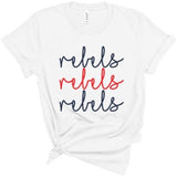 Rebels Cursive Times Three - Short Sleeve Shirt
