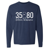 Comfort Colors Helena Zip Code 35080 With State Outline as Zero - Long Sleeve Shirt