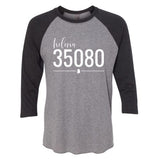 Helena Zip Code 35080 With Line Underneath - Raglan