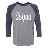 Helena Zip Code 35080 With Line Underneath - Raglan