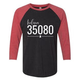 Helena Zip Code 35080 With Line Underneath - Raglan